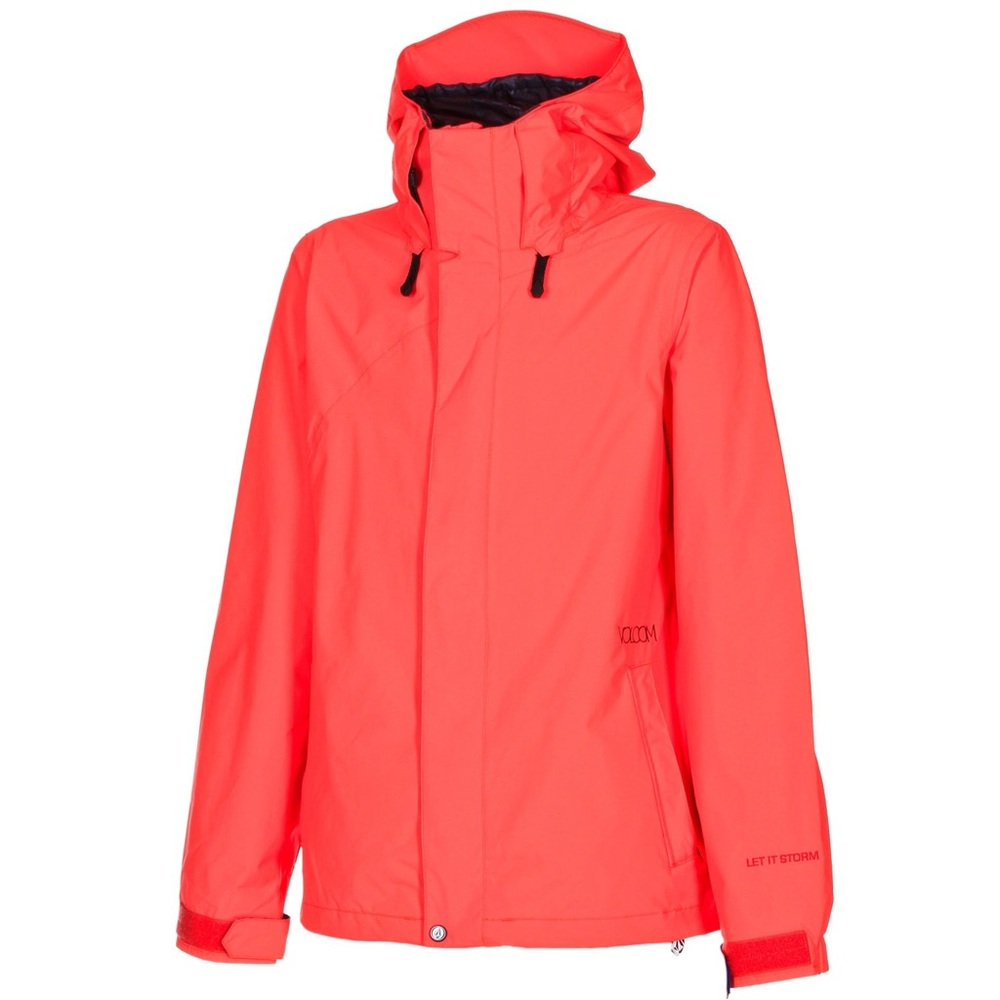 Volcom Women's Ski Jacket in Bright Coral